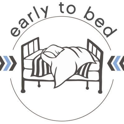 Text graphic logo for Early To Bed store
