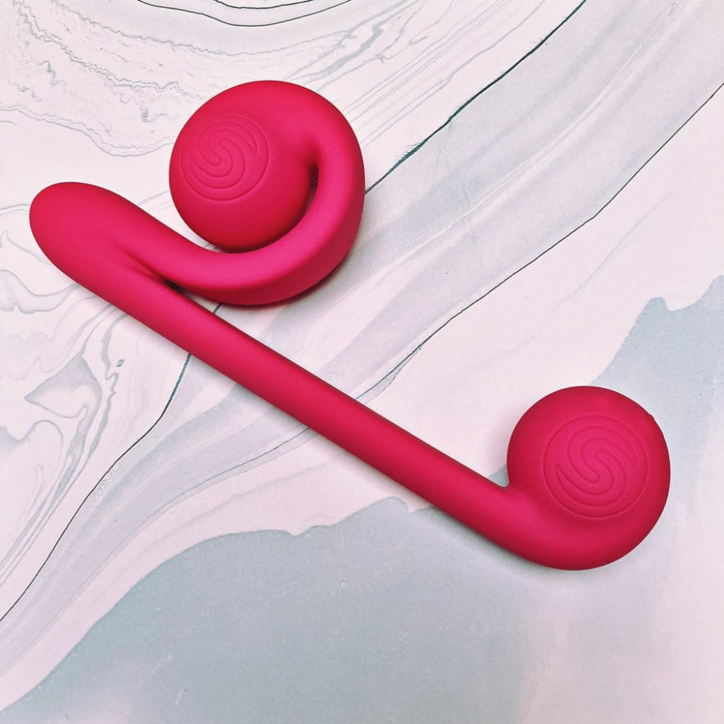 Pink dual-stimulator vibrator
