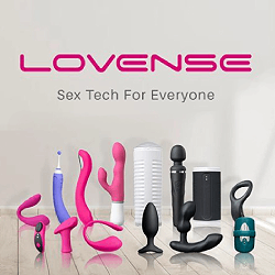graphic logo for Lovense company
